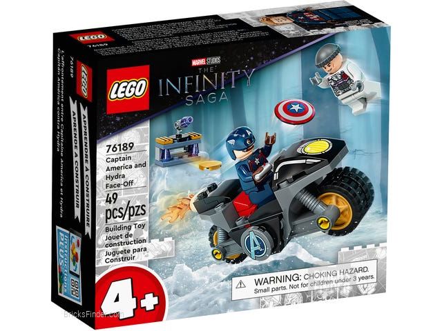 LEGO 76189 Captain America and Hydra Face-Off Box