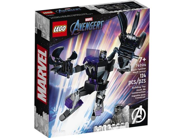 LEGO 76204 Black Panther Mech Armor Box