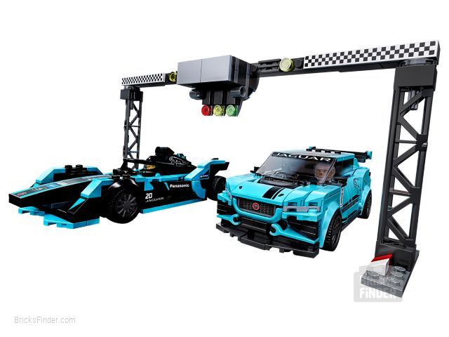 LEGO 76898 Formula E Panasonic Jaguar Racing GEN2 Car & Jaguar I-PACE eTROPHY Image 1