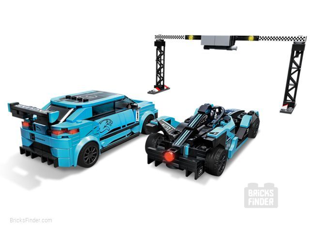 LEGO 76898 Formula E Panasonic Jaguar Racing GEN2 Car & Jaguar I-PACE eTROPHY Image 2