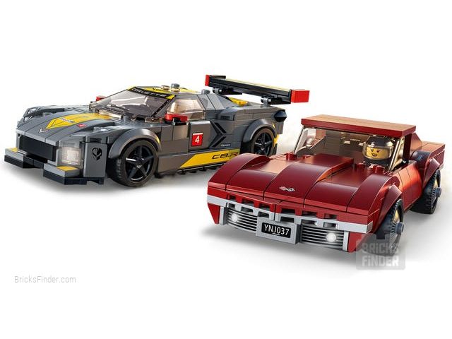 LEGO 76903 Chevrolet Corvette C8.R Race Car and 1968 Chevrolet Corvette Image 2