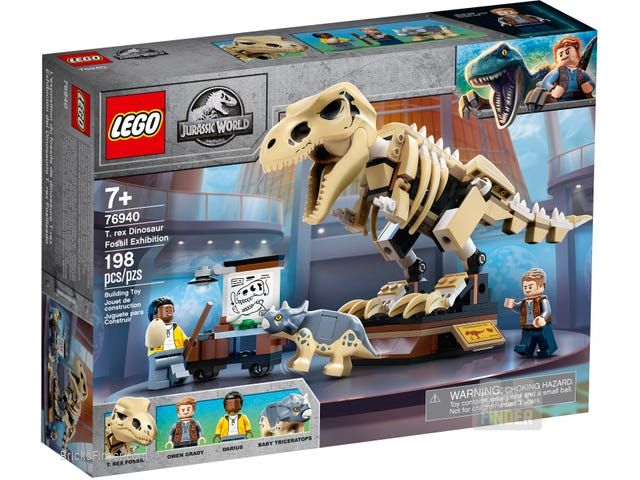 LEGO 76940 T. rex Dinosaur Fossil Exhibition Box