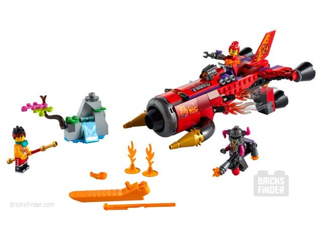 LEGO 80019 Red Son's Inferno Jet Image 1