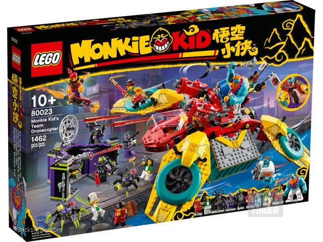 LEGO 80023 Monkie Kid's Team Dronecopter Box