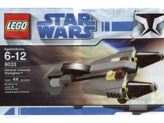 LEGO 8033 General Grievous' Starfighter (Polybag) Box